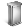 Pedálový odpadkový kôš z nerezovej ocele 45 l - simplehuman