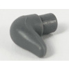64847 Dark Bluish Gray Cattle Horn, Short (Tmavě modrošedý roh pro skot, krátký)