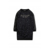 Dievčenské šaty Karl Lagerfeld čierna farba, mini, oversize, Z30619 Z30619.156.162 156