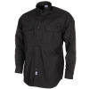 Hemd, ”Attack”, langarm, schwarz, Teflon, Rip Stop - S (neurčen)