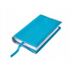 Obal na knihu kožený so záložkou Modrý