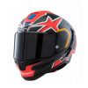 Přilba SUPERTECH R10 limitovaná edice JACK MILLER, ALPINESTARS (matný karbon/červená/modrá/žlutá/bílá) 2025 L (obvod 59 - 60 cm)