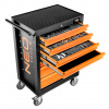 NEO TOOLS Dielenská skriňa, 7 zásuviek + 129 náradia