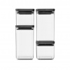 Brabantia dózy na potraviny 4 ks 2 x 0,7 l 2 x 1,6 l