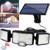 Solárna zapichovacia záhradná lampa - LED SOLÁRNE LAMPY VONKAJŠIE ULICE SÚMRAK POHYBOVÝ SENZOR + DIAĽKOVÉ OVLÁDANIE (Slnečná LED žiarovka Vonkajšia ulica Dusk Senzor diaľkového ovládania + diaľkové ov
