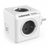 Rozbočovacie zásuvka Cubenest PowerCube Original USB PD 35W, 2x USB-C, 4x zásuvka (PC235GY) biela