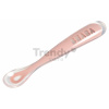 Lyžička pre deti Beaba Ergonomic 1st age Old Pink zo silikónu ružová od 4 mes