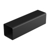 GALECO STAL2 hranatá odkvapová rúra 80x80 - RAL 9005 Čierna, 3 m