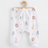 Detské bavlnené nohavice Jogger New Baby For Babies safari Hnedá 56 (0-3m)