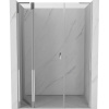 Mexen, Mexen Mist L výklopné sprchové dvere 145 cm, transparentné, chróm - 8A4L-145-001-01-00