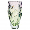 Bohemia Jihlava BAMBOO sklenená váza zeleno-fialová 300 mm