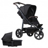 Športový kočík Tfk MONO2 + hlboká korba 2024 - vzducho-komorové kolesá Tfk set Mono2 stroller - air chamber wheel 2024 black