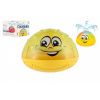 Teddies Hračka do vody Fontánka stříkací plast 10cm žlutá na baterie se světlem v krabičce 11x11x8cm
