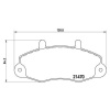 BREMBO Sada brzdových platničiek kotúčovej brzdy BREMBO P 24 032