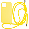 Kryt na mobil Mobile Origin Lanyard Case Yellow iPhone 14 (LYC-S-YLW-14)