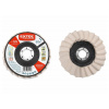 Extol Premium 8803387 Kotúč leštiaci filcový, šikmé lamely, Ø125x12mm
