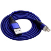 Akyga USB kábel USB-A zástrčka, USB Micro-B zástrčka 1.00 m modrá AK-USB-47; AK-USB-47
