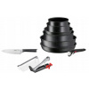 TEFAL L3998702 čierna sada (Sada tefal ingenio čierna rukoväť 7el)