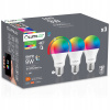 3X LED žiarovka E27 A60 9W=60W RGB CCT stmievateľná Inteligentná WiFi LUMILED