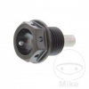 Skrutka výpusť oleja MAG JMP BO M14X1.5MM 12MM TI čierna Pre Yamaha XV 1600 Wild Star / XV 1700 Road Star 1999-2005