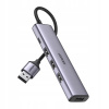 UGREEN Rozdeľovač Hub Adaptér USB 5W1 4X USB-A 3.0 1X USB-C 5GBPS P&P 20CM