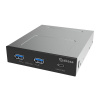 AKASA USB přední panel USB-C a dual USB-A porty, 3.5'' PC bay AK-ICR-36 Akasa