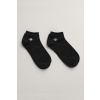 PONOŽKY GANT SHIELD SNEAKER SOCKS 2-PACK BLACK