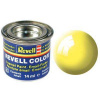 REVELL 12 žltá lesklá syntetická modelárska farba (RAL1018), 14ml (REVELL 32112 YELLOW GLOSS 14ml 0,47fl oz EMAIL COLOR)