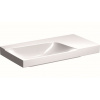 Geberit Xeno 2 Umývadlo 90x48 cm, bez otvoru na batériu, bez prepadu, s odkladacou plochou vpravo, s KeraTect, biela 500.534.01.1