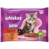 Whiskas Cat Junior Mäsový výber kura&hovädzie&jahňa&králik v šťave 4 x 85 g