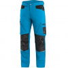 CANIS Pánske nohavice CXS SOLIS FLEX, skrátené 170-176 cm, modro-čierne, Varianta modro-čierna, Veľkosť 46