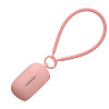 kwmobile kryt pro Bose QuietComfort Earbuds - silikonový Headphones obal with Hand řemínek - pudrově růžová (kwmobile Case Compatible with Bose QuietComfort Earbuds - Silicone Headphones Cover with Ha