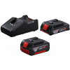 BOSCH Základná súprava 1 x GBA 18V 2.0Ah + 1 x GBA 18V 4.0Ah + GAL 18V-40 1600A01ZS9