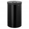 BRABANTIA 60 l - oceľový kôš na bielizeň s vekom Quick-Drop a vyberateľným vrecom, čierny matný