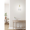 Závesná lampa Modena Ledea s bielou a zlatou LED 5W