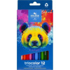 KOH-I-NOOR Trojhranné pastelky Triocolor 12ks Medvěd