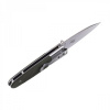 Vega Ganzo Knife G743-2-GR vreckový nôž 8,7 cm, Stonewash, zelená, G10, oceľ