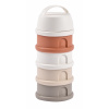 Beaba Súprava Téglikov Na Sušené Mlieko/Desiatu Cotton White/Terracotta