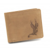 TETRAO Kožená peňaženka srnec hlava ležatá
