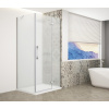 Gelco TRINITY CHROME obdĺžniková sprchová zástena 800x1200mm, matné sklo, pravé GT5612-80MR-CH