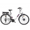 LIBERTY e-STRADA 6spd predný motor Farba rámu:: Biela, Predná vidlica: Bez odpruženej vidlice, Veĺkosť batérie :: Li-Ion 36V/14Ah-70km