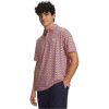 Under Armour Men's Short Sleeve Performance Polo Shirt Pink/Navy/White 2XL