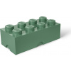 LEGO® Úložný box 25 x 50 x 18 cm army zelená