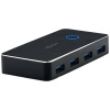 LINDY 43387 4 + 2 porty USB 3.0 prepínač čierna; 43387