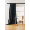 Textilomanie Čierny záves OXFORD 140x250 cm Zavesenie: Riasiaca páska