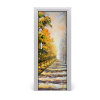 Fototapeta na dvere zima jeseň 75x205
