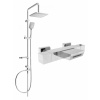 MEXEN Sven Sprchový stĺp vrátane vaňovej termostatickej batérie Cube, chróm (77360262-00)