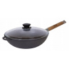 Wok panvica - Wok liatiny panvica 26cm biol kryt indukcie (Wok panvica - Wok liatiny panvica 26cm biol kryt indukcie)