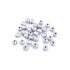 Drevené korálky metalické Ø10 mm - 20 g 1 strieborná