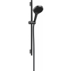 Hansgrohe Rainfinity - Sprchová sada 130 3jet s tyčou S Puro 65 cm, kartáčovaný čierny chróm 28745340